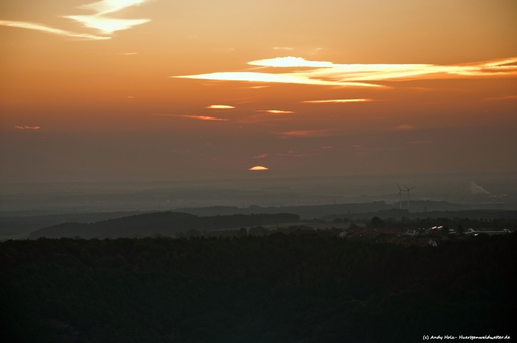 Traumhafter Sonnenaufgang am 07.09.2012 vom Krawutschketurm Bergstein aus